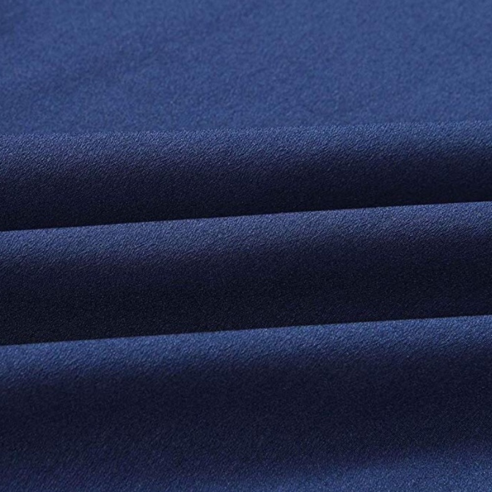 Chic Bohemian Style Navy Blue Midi Dress - Picture 5 of 7